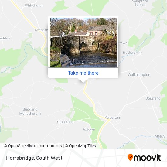 Horrabridge map