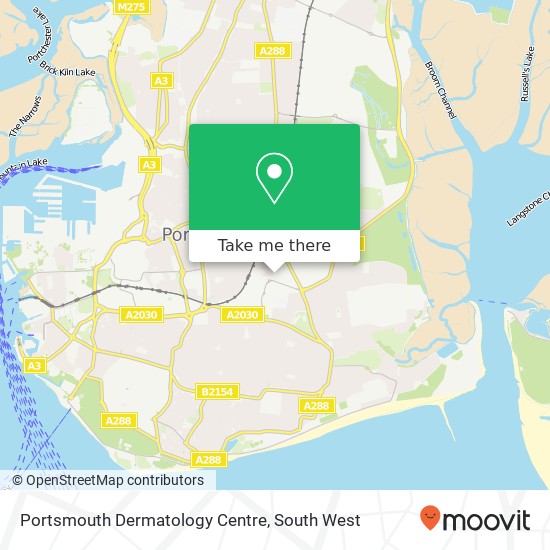 Portsmouth Dermatology Centre map