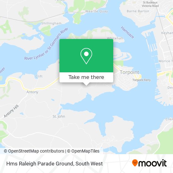 Hms Raleigh Parade Ground map