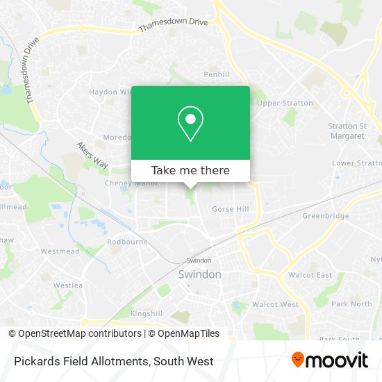 Pickards Field Allotments map