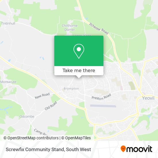 Screwfix Community Stand map