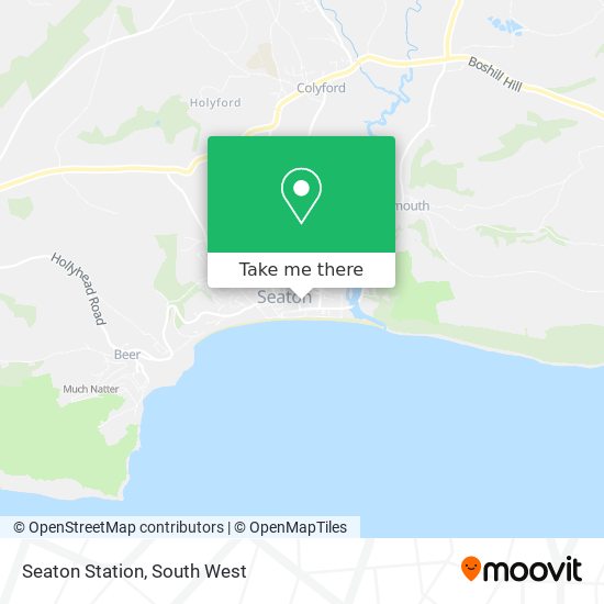 Seaton Station map