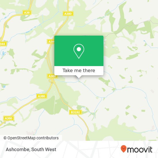 Ashcombe map