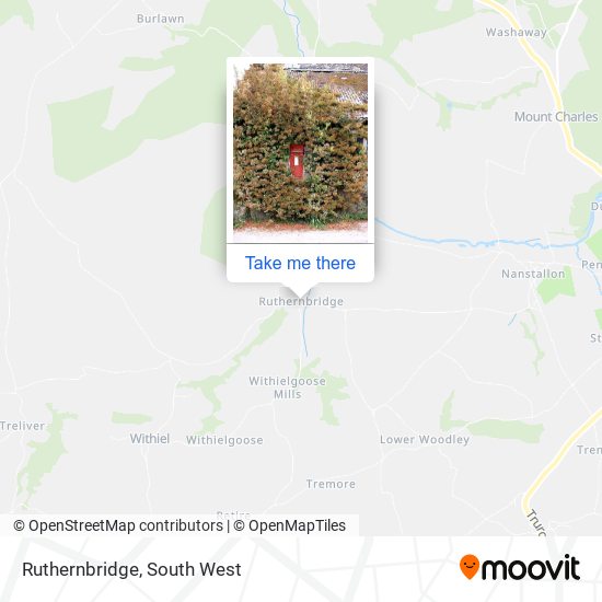 Ruthernbridge map