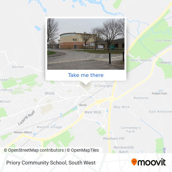 Priory Community School map