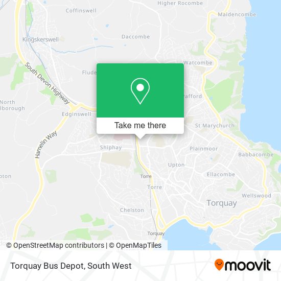 Torquay Bus Depot map