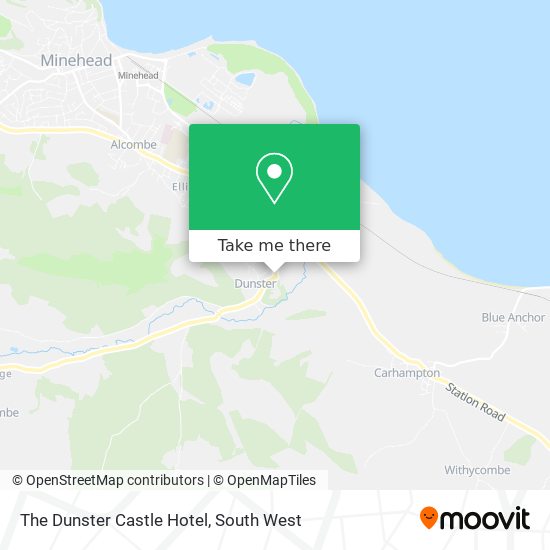 The Dunster Castle Hotel map