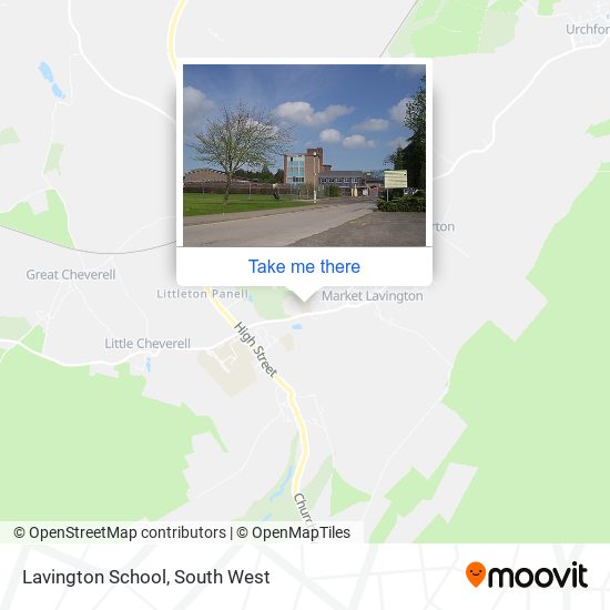 Lavington School map
