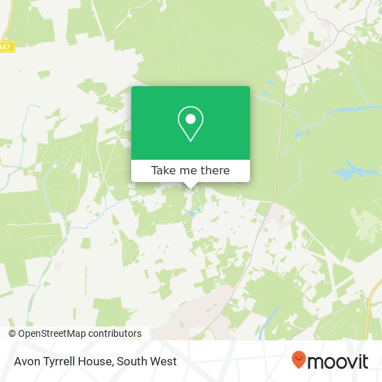 Avon Tyrrell House map