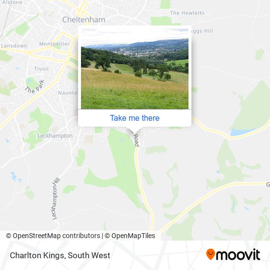 Charlton Kings map