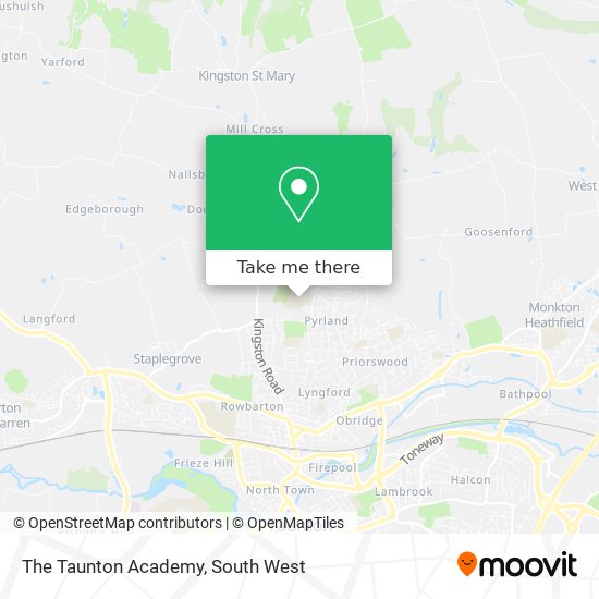 The Taunton Academy map