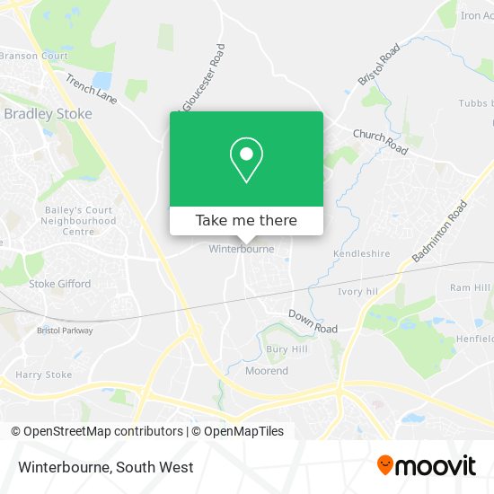Winterbourne map
