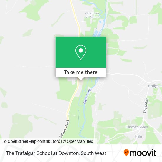 The Trafalgar School at Downton map