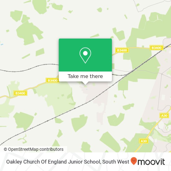 Oakley Church Of England Junior School map