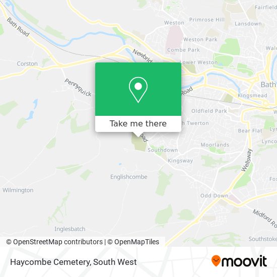 Haycombe Cemetery map