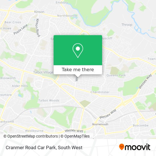 Cranmer Road Car Park map