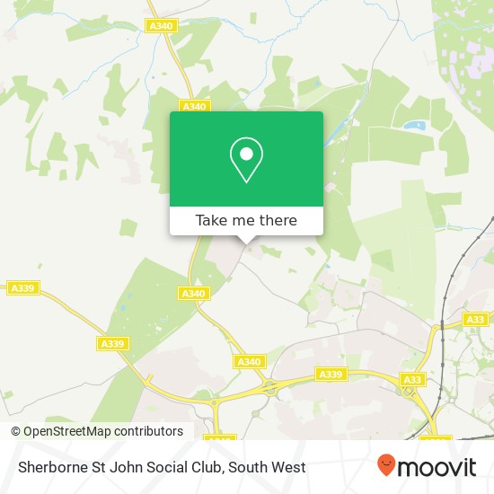 Sherborne St John Social Club map