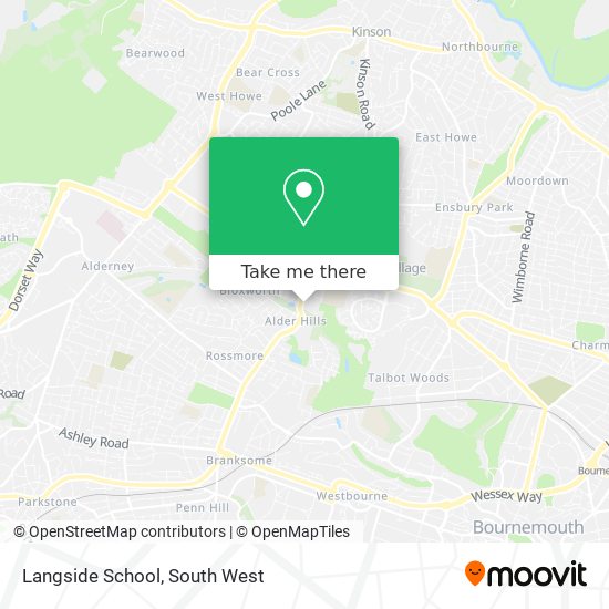 Langside School map