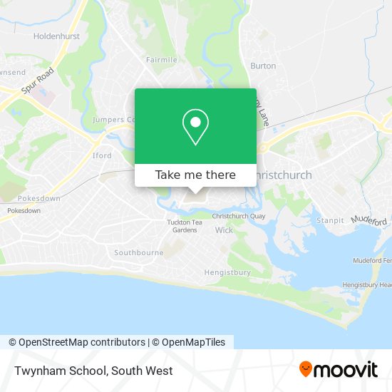 Twynham School map