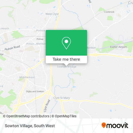 Sowton Village map