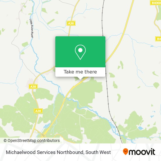 Michaelwood Services Northbound map