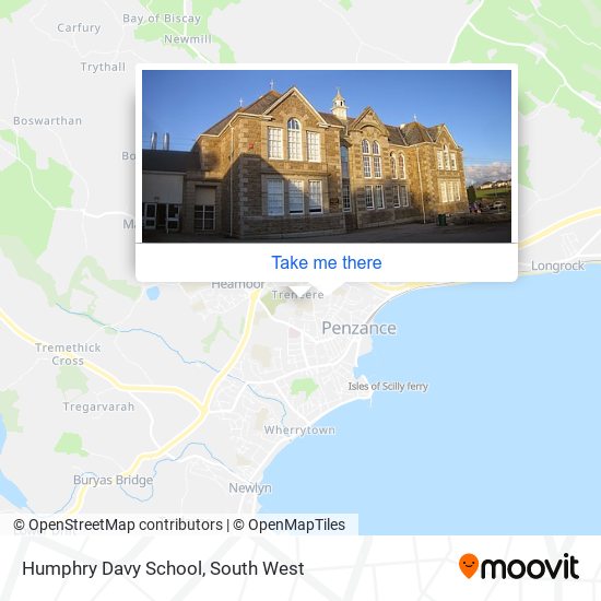 Humphry Davy School map