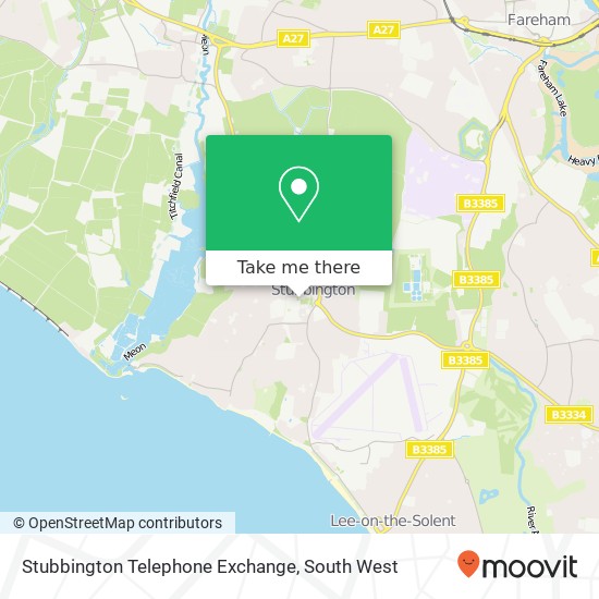 Stubbington Telephone Exchange map