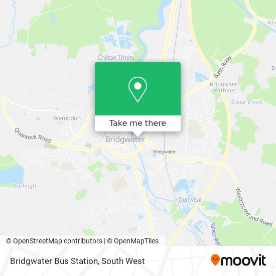 Bridgwater Bus Station map