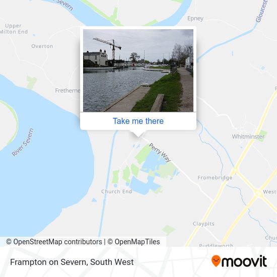 How to get to Frampton on Severn in Stroud by bus?
