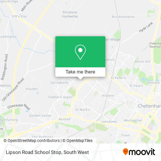 Lipson Road School Stop map