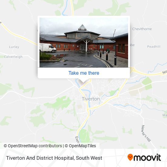 Tiverton And District Hospital map