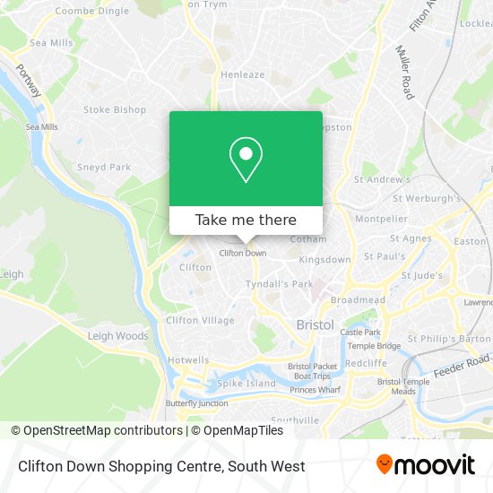 Clifton Down Shopping Centre map