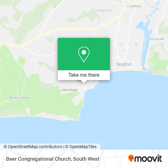 Beer Congregational Church map