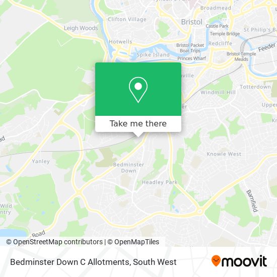 Bedminster Down C Allotments map