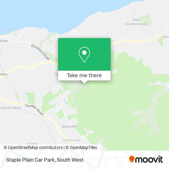 Staple Plain Car Park map