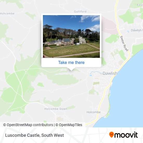 Luscombe Castle map