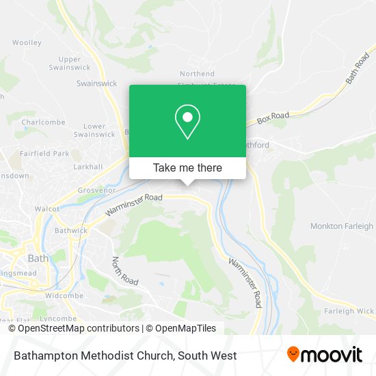 Bathampton Methodist Church map