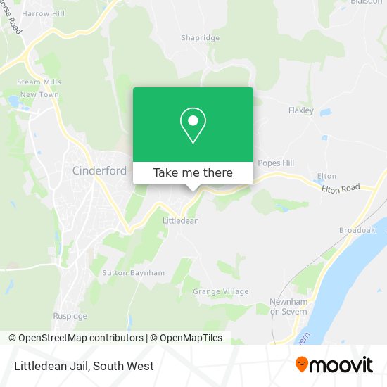 Littledean Jail map