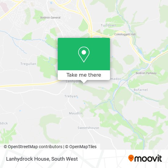Lanhydrock House map