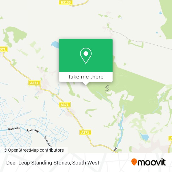 Deer Leap Standing Stones map