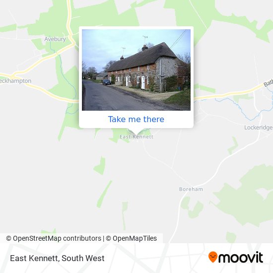 East Kennett map