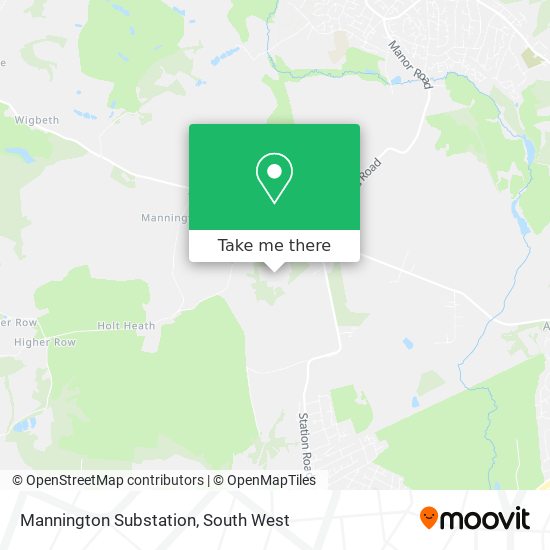 Mannington Substation map