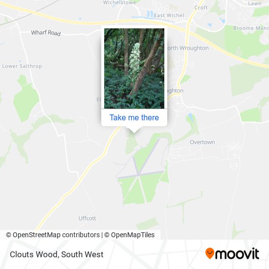 Clouts Wood map