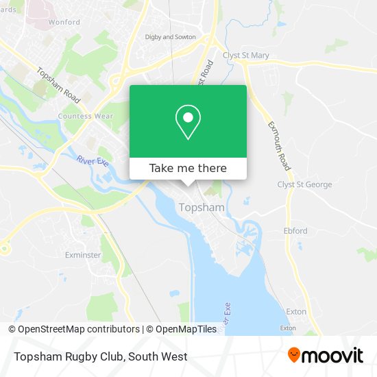 Topsham Rugby Club map