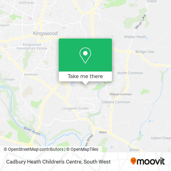 Cadbury Heath Children's Centre map