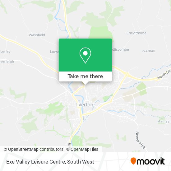 Exe Valley Leisure Centre map