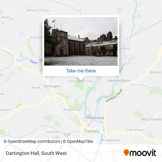 Dartington Hall map