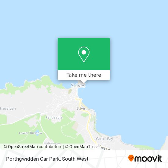 Porthgwidden Car Park map