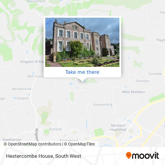 Hestercombe House map
