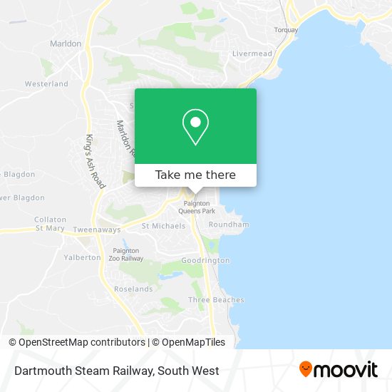 Dartmouth Steam Railway map